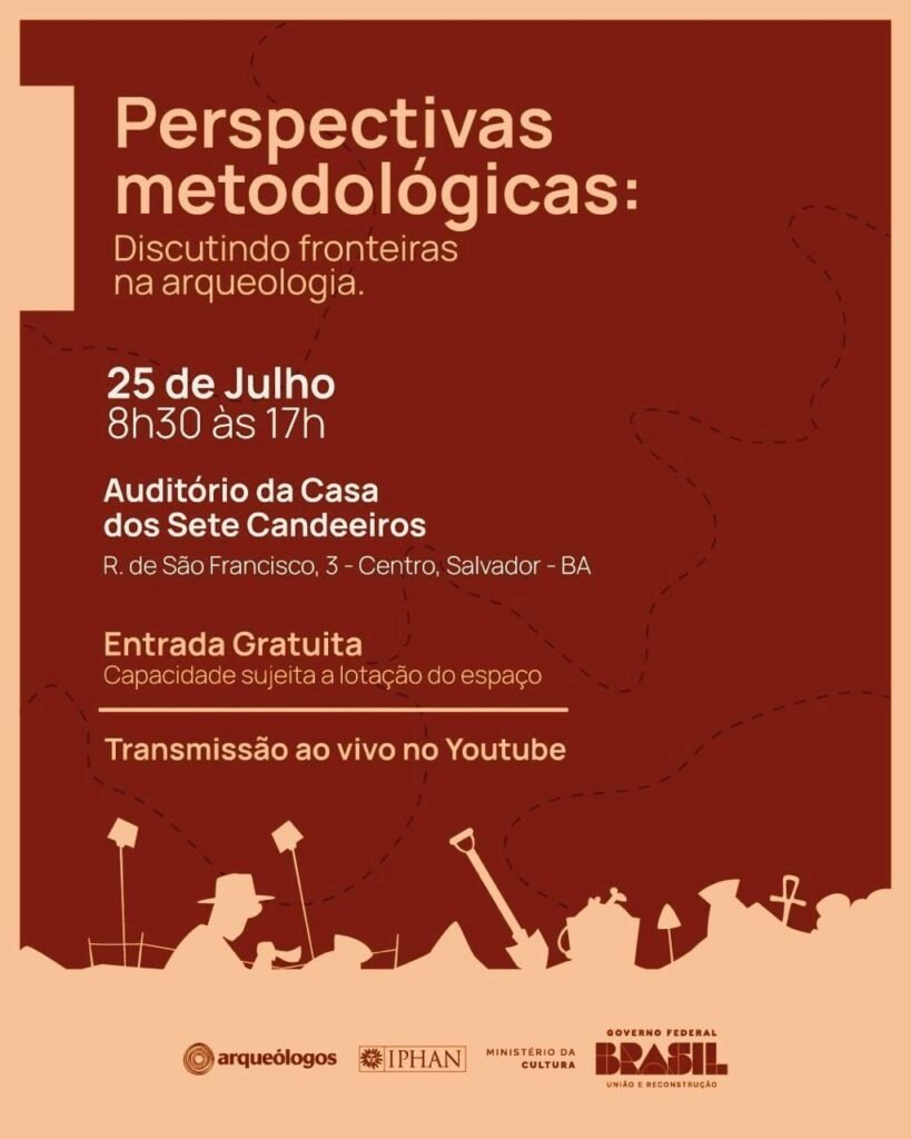 Card-divulgacao-819x1024 Cultura Metodologias arqueológicas aplicadas na escavação do Cemitério do Campo da Pólvora serão apresentadas em Salvador, na sexta-feira (25)
